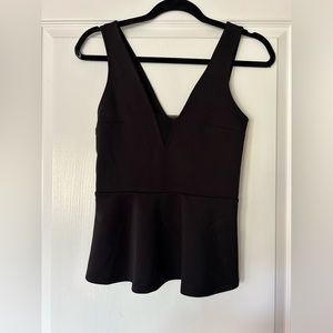 Express black peplum tank